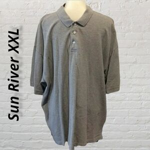Sun River Clothing Co XXL Grey Polo Cotton